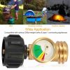 Propane Tank Refill Adapter Gas Level Indicator Meter for Propane Cylinder BBQ Grill RV Camper Appliances Type 1 Connection